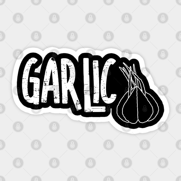 Garlic Garlic White Text Sticker by Barthol Graphics